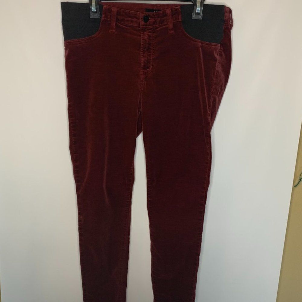 J Brand Mama J Maternity Crushed Velvet Pant